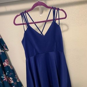 Royal Blue High Low Dress
